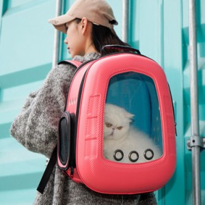 ペットバック ペットキャリーバッグ ペット鞄 透明なペットバックパック 猫犬兼用バックパック ペットリュックサック 宇宙船カプセル型 