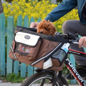 自転車フロントバスケット 取り外し可能 防水 自転車かご 前 カゴ 折り畳み バスケット 着脱 サイクリング バッグ 小型ペットを入れて可