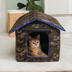 防雨 防水 ペットベッド ペットハウス 猫小屋 犬小屋 屋外 猫 犬 ハウス ベッド アウトドア 室外 四季通用 防風 保温防寒 折りたたみ式 