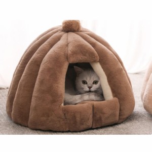 犬 猫 ペットベッド ベッド ドーム型 ペットハウス 2WAY ペットソファー ドーム型ベッド ペットクッション 冬 猫用 犬用ハウス クッショ