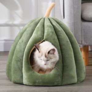 猫用ベッド 猫ハウス ドーム型 暖房 エアコン適応 ベッドマット ペットベッド ペットハウス 犬小屋 快適 柔らかい 水洗え 暖かい 室内用 