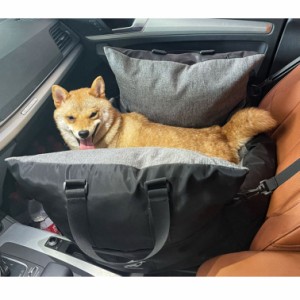 ペット用 ドライブベッド ドライブボックス 車用ペットシート 座席シート 飛び出し防止 ペットソファー ドライブ 猫 小型犬 ペットベッド
