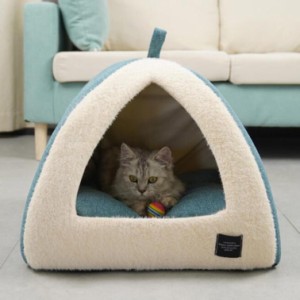 犬小屋 猫ハウス 冬 ペットベッド 秋冬用 犬 猫 ベッド ドーム ペットハウス 犬 キャットハウス ペットベッド ドーム型 2way 大きめ 猫用