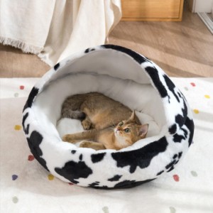 猫ハウス 冬 キャットハウス 秋冬用 犬 猫 ベッド ドーム ペットハウス 犬 ドッグハウス ペットベッド ドーム型 子猫 子犬 屋内用 ペット