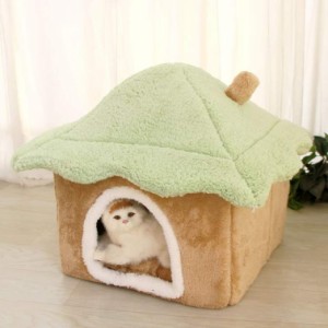 猫ハウス 冬 小型犬 猫用 ドーム 猫 犬 ベッド ペットベッド おしゃれ ペットハウス ドーム型 クッション 犬小屋 犬 ベッド キャットハウ