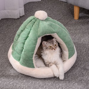 ペットベッド 犬ベッド 猫ベッド 猫ハウス ドーム型 クッション 暖かい 洗える ふわふわ 小型犬 滑り止め 可愛い ドーム型ベッド ペット