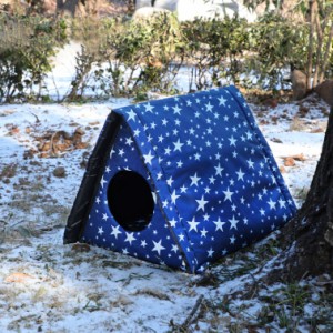 ペットハウス 猫小屋 屋外 防水 外猫ハウス キャットハウス ペットの巣 屋外のペットの家 防寒 断熱 耐磨耗 防水ねこ猫用 折りたたみ式 