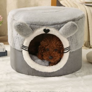 猫ハウス 犬ハウス 猫 犬 ベッド 犬小屋 クッション ペットハウス 猫の家 ペットマット 室内用 ペットベッド ドーム型 お洒落 かわいい 