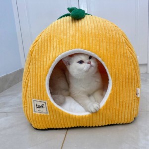 猫ハウス 冬 猫用ベッド 猫 ドーム型 ベッド 犬小屋 可愛い 柔らか 水洗え 滑り止め 小型犬 キャット ペット小屋 室内用 クッション付き 