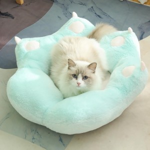 猫 ベッド ペットベッド 犬 ベッド ペットソファー ペットクッション 円形 可愛い ふわふわ もこもこ 滑り止め付き 丸洗い 保温防寒 小型