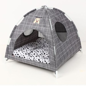 ペットテント 室内 室外 犬 テント ベッド 猫 テント 夏 冬 折りたたみ 組み立て簡単 ペットケージ ペットベッド 猫 犬 ベッド クッショ