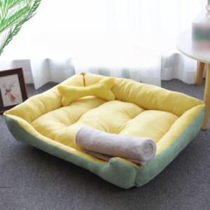 ペット用ベッド 猫 犬 ベッド ペットベッド 犬 ペットソファー ペットクッション 寝床 マット秋冬 小型 中型犬 猫 洗える ふわふわ 暖か