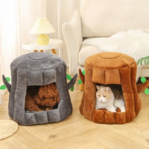 ペットハウス ペットベッド 犬 猫 ベッド 猫ハウス ドーム型 クッション付き 洗濯可能 オシャレ フワフワ 小型犬 滑り止め 暖かい 可愛い