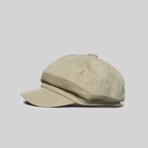 帽子 メンズ リネン ボリューム 画家帽子 ハット キャスケット ベレー帽 オールシーズン 大きいサイズ 小顔効果 ストリート 無地 UV 対策