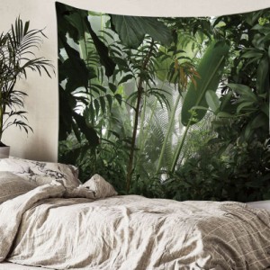 タペストリー 壁掛け 熱帯植物 風景写真 おしゃれ 星空 神秘夜空 壁掛け 壁飾り カラフル 布ポスター 多機能 リビングルーム ベッドルー