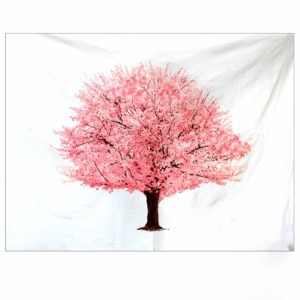 生地 さくら柄パネル タペストリー ツリータペストリー 桜 さくら サクラ お花見 寄せ書き 色紙 壁飾り インテリア 壁紙 布 背景 布地 和