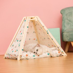 猫ベッド クッション キャットハウス 猫テント カワイイ 猫ベッド 猫ハウス ペットベッド ペット用 テントベッド ペットハウス ドーム ペ