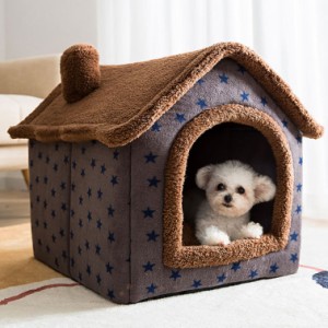 いちご型 猫 犬 ベッド ペットハウス ハウス ベッド 2WAY 小型犬 犬小屋 室内用 屋内 折りたたみ 室内 ペットベット わんこハウス ペット