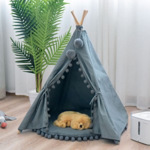 ペットベット テント型 猫 犬用 テント ハウス 猫小屋 犬小屋 組み立て簡単 洗濯可能 ソフト マット付き 室内 ペット テント 猫小屋 暖か