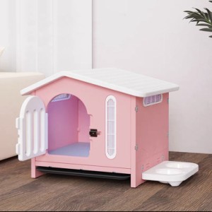 犬小屋 屋外 防水 ドッグハウス ペットハウス 犬 ハウス 小型犬用 ペットベッド 犬ケージ 犬舎 組み立て式 プラスチック製 防風 防雨 組