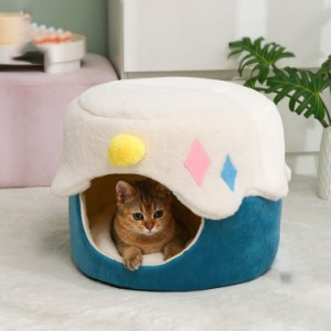 ペットハウス 冬 ドーム型 ペットベッド 犬 猫 ベッド 冬 おしゃれ ハウス 水洗い ペット ふわふわ 犬用ベッド ネコベッド ドームベッド 