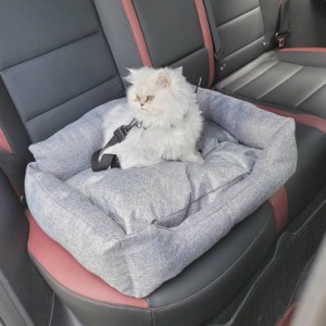 犬用 車用 ドライブベッド ドライブボックス ペットベッド 車用ペットシート ペットキャリーバッグ 2way ペット用ドライブシート 飛び出