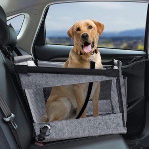 犬 車用 ドライブボックス ドライブベッド アームレスト 車用ペットシート ペットキャリーバッグ 洗える 飛び出し防止リード付き 持ち運