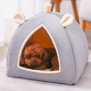 猫ハウス 猫 犬 ベッド テント ドーム型 キャットハウス 通年 お洒落 ねこハウス 小型犬 猫用 犬用 ペット用 かわいい 室内 犬 イヌ ネコ