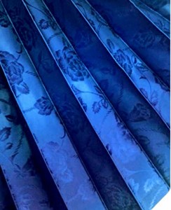 （国産）シャルローズカーテン【サイドカーテン】2枚入り カーテン色：ブルー【トラック用品・寝具・車中泊】