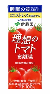 伊藤園 理想のトマト 200ml紙パック×24本入×(2ケース)