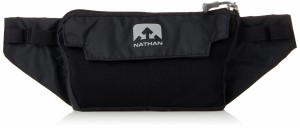 ネイサン(NATHAN) ランニングポーチ ウエストポーチ NS4912 マラソン パック ポケット 調節可能 ブラック ランニング ウォーキング ジ
