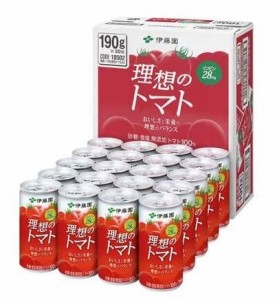 トマトジュース 伊藤園 理想のトマト トマトジュース 缶190g 20本入×1ケース いとうえん りそうのとまと