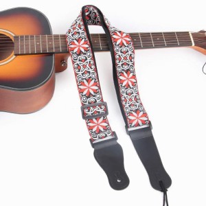 ギターストラップ 刺繍ジャガードギターストラップのためにベースエレクトリックギター、アコースティックギターベストギタリストGiftr 2
