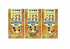 伊藤園 健康ミネラル麦茶 こどもむぎ茶 125ml紙パック×36(3P×12)本入 4ケース