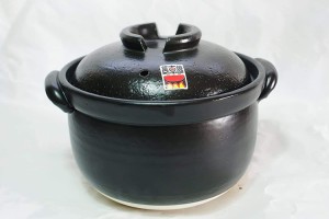 ふっくらご飯鍋 二重蓋 3合炊 萬古焼 ばんこ焼土鍋 陶器 日本製