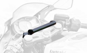 キジマ (kijima) バイク バイクパーツ ステー ハンドルマウントステー パイプ径φ22.2mm スチール製ブラック仕上げ Ninja ZX-2