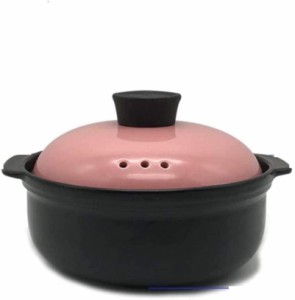 DJJSGSB 炊飯土鍋 土鍋 Terracottaシチュー鍋クレイポットオランダのオーブン高温抵抗、均一な加熱2L