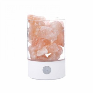 ヒマラヤ塩ランプ 岩塩ライト 天然塩製 調光可能 LEDライト 雰囲気ライト USB充電式 ランプ 間接照明 ベッドサイドランプ 照明ランプ 夜