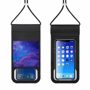 EIR 青と紫 深い宇宙抽象芸術 防水ケース スマホ用 防水ポーチ 携帯防水カバー 完全防水 防水ケース スマホ用 スマホ用防水ケース 多機種