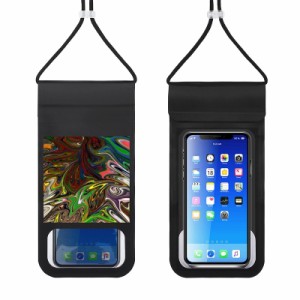 EIR カラフル絵画 抽象芸術最高傑作 防水ケース スマホ用 防水携帯ケース IPX8認定 iPhone 12 11 Pro Max X XR XS