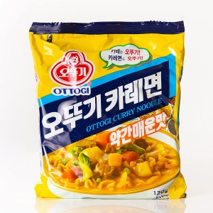 オンガネジャパン カレーラーメン(5袋)（130g） オットギ 韓国ラーメン1袋 インスタントラーメン