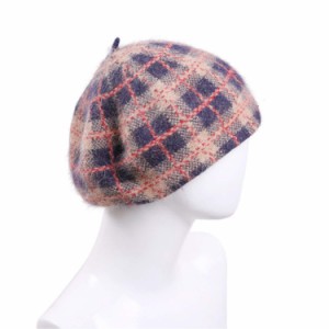 帽子 帽子 秋冬 暖かく保つ ニット帽 女性 ファッション 耳保護 ベルキャップ (Color : B Size : M)