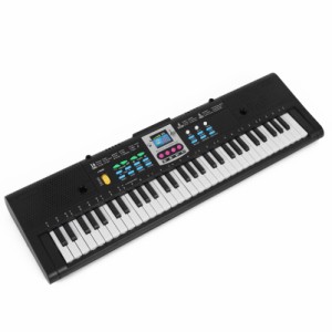 SHUNTIAN 61キーデジタル音楽電子キーボードピアノ学生用の多機能電動ピアノキーボード 電子ピアノキーボード