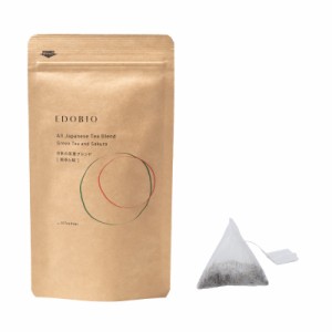 EDOBIO 煎茶 と 桜 ティーバッグ 茶葉 高級 緑茶 抹茶 ポリフェノールたっぷり アイス ホット 合成着色料 合成香料 合成保存料 無添加 4