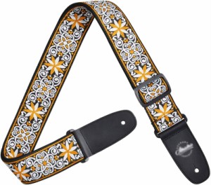 Electric Guitar Strap エレキギターベース用ストラップ エレキギターストラップギターストラップ刺繍ビンテージ編組ストッキングパディ