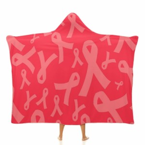 意識の赤いリボン フード付きブランケット ソフト着る 毛布ケープラップブランケット肩掛け毛布部屋着 可愛いギフト