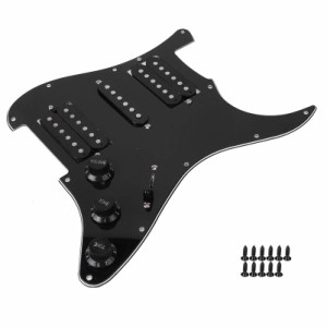 エレクトリックギターボード ギターピックガード 汎用性 サウンド改善 エレキギター(黒)
