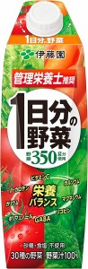 伊藤園 1日分の野菜 キャップ付き 紙パック 1L 6本×2セット 4901085197387