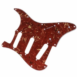 エレキギターピックガード 赤 3 プライエレキギターピックガードスクラッチプレート For For PB ギター用アンチスクラッチパーツ
