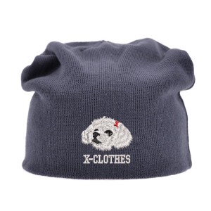 [X-CLOTHES] 選べる115柄 オリジナル 刺繍 ワンポイント ニット キャップ ワッチ シングルニット 帽子 ニット帽 シングル メンズ レ